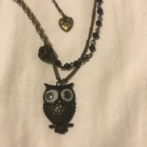 Betsey Johnson Owl necklace